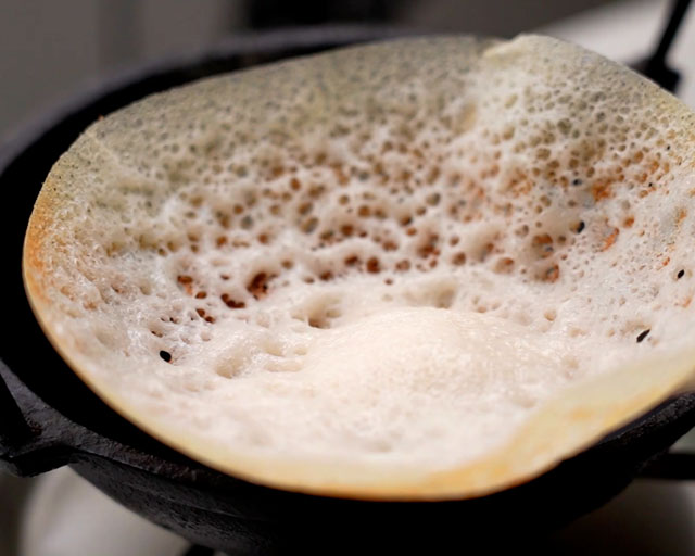 appam without yeast ready