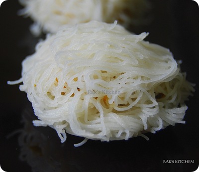 stuffed idiyappam with vegetables