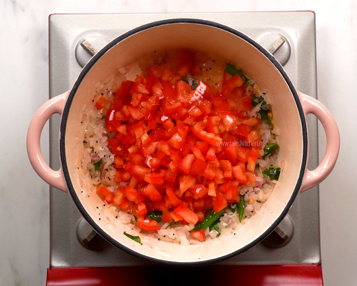 Tomato gotsu recipe Easy side dish for idli dosa Raks Kitchen