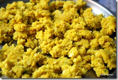 Crumbled for cluster beans paruppu usili