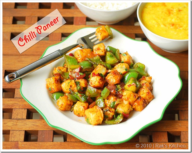 Paneer deals chilli recipe