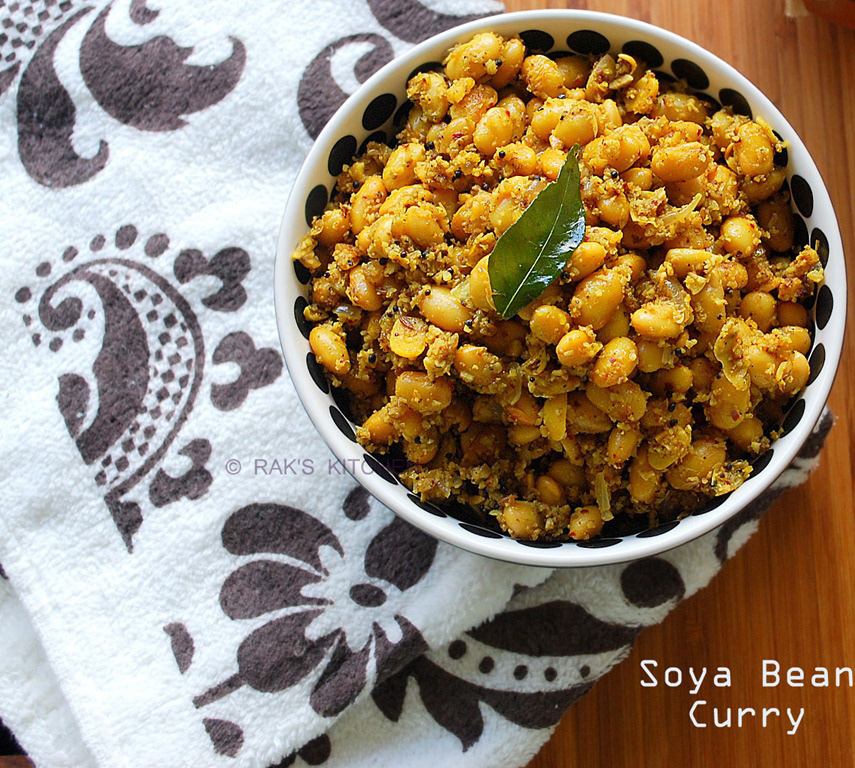Soya Bean Dry Curry Recipe