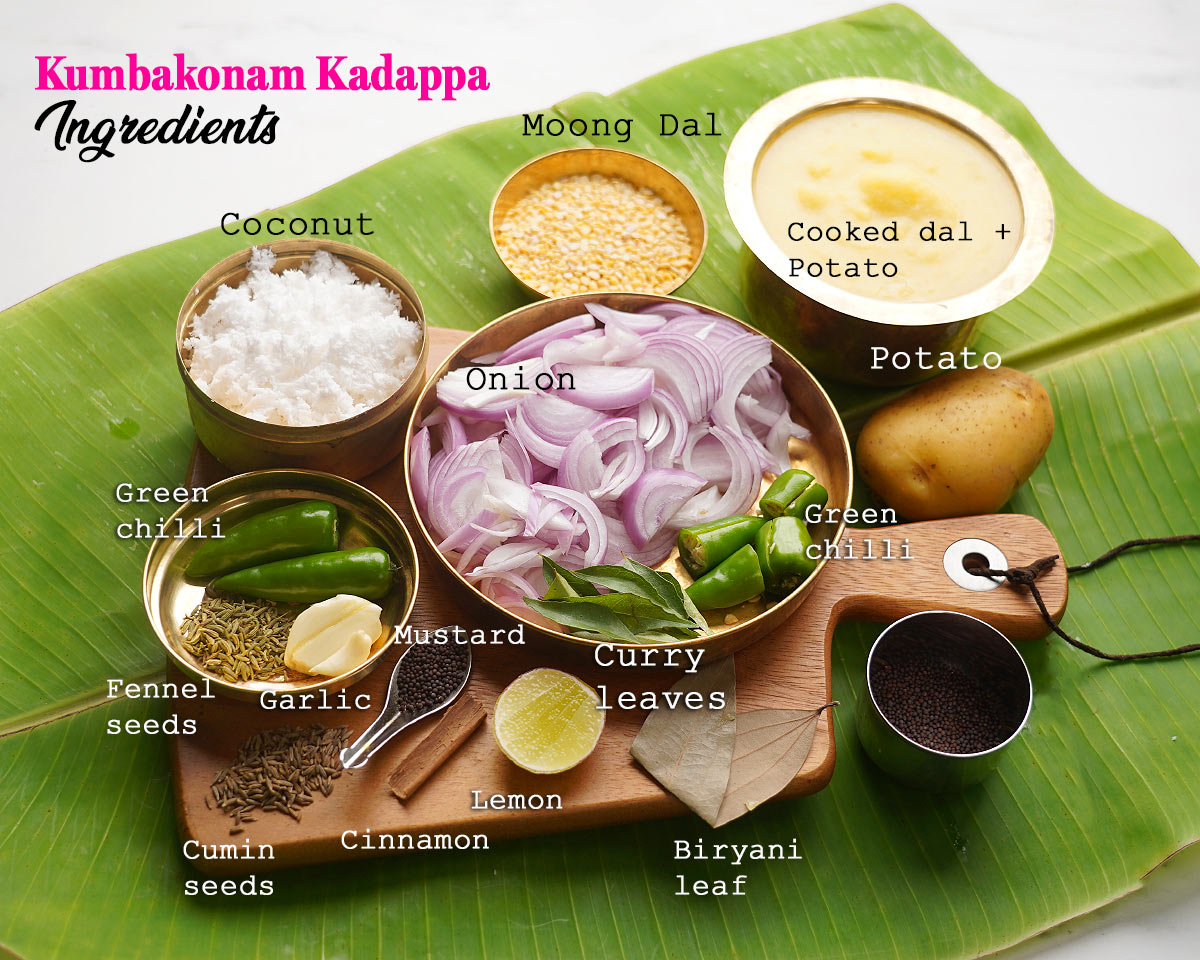 Kumbakonam kadappa ingredients