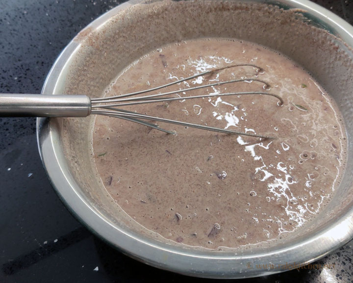 Instant ragi dosa batter ready