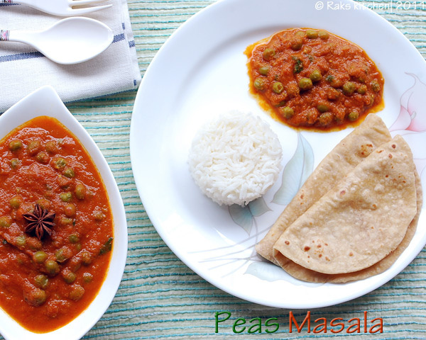 Green peas recipes store for chapathi