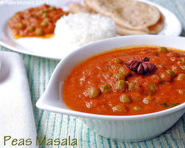 Green peas masala curry recipe on sale