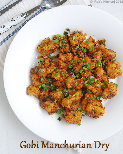 Gobi Manchurian dry recipe | Crispy & juicy - Raks Kitchen