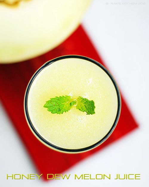 Honeydew melon juice  Simple summer drinks - Raks Kitchen