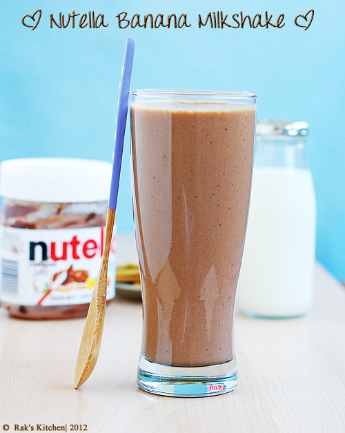 Nutella on sale milkshake recipe