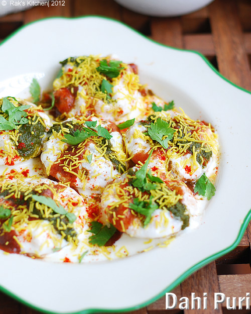 Dahi puri recipe | Indian chaat recipes - Raks Kitchen