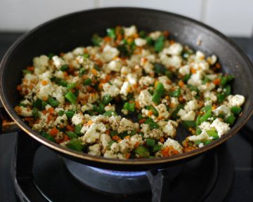 paneer fried rice step 5