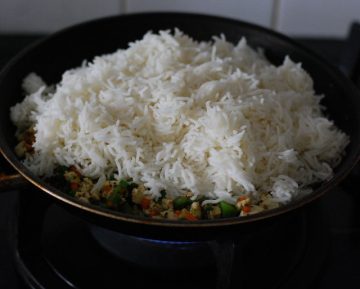 paneer fried rice step 7