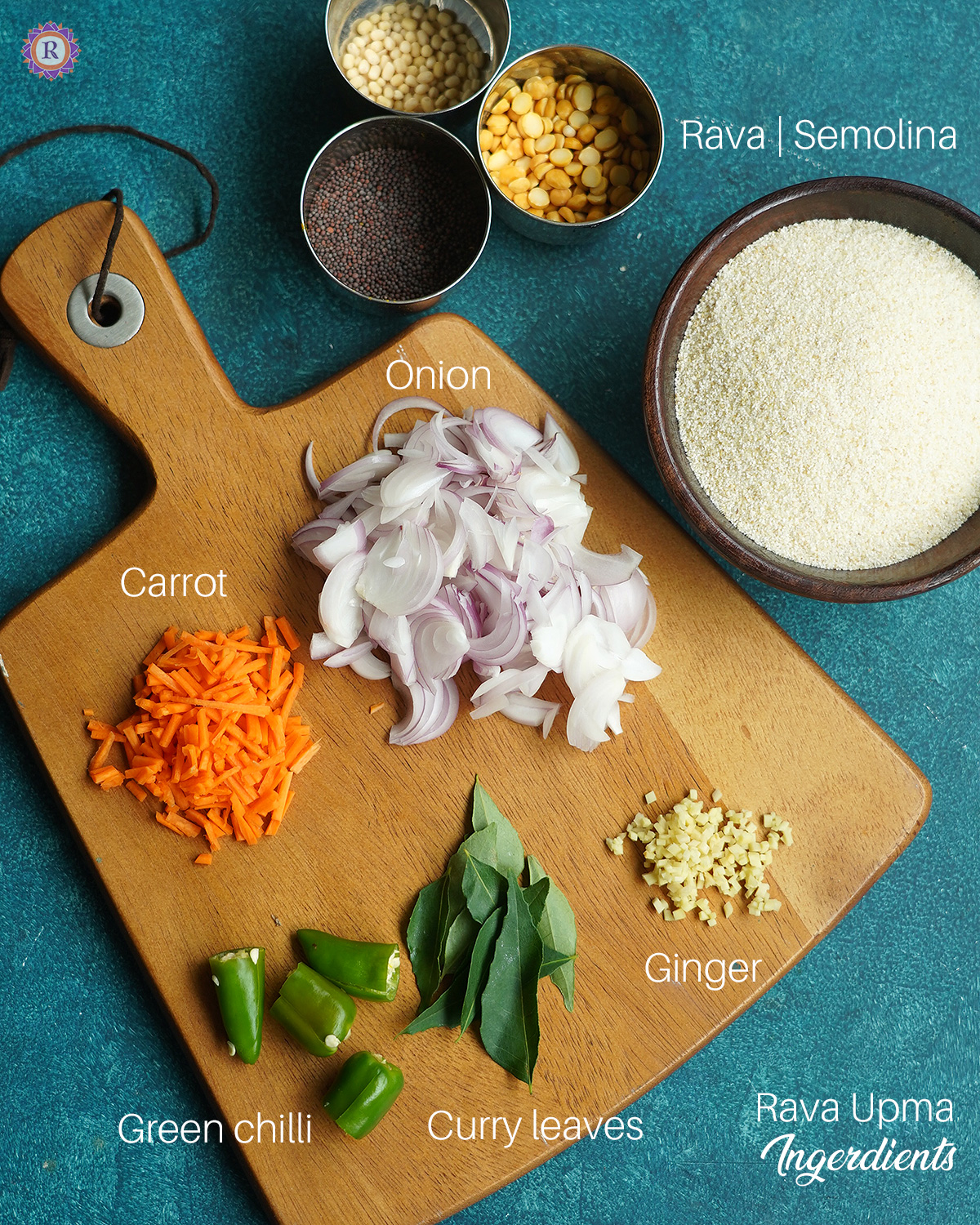 rava upma ingredients