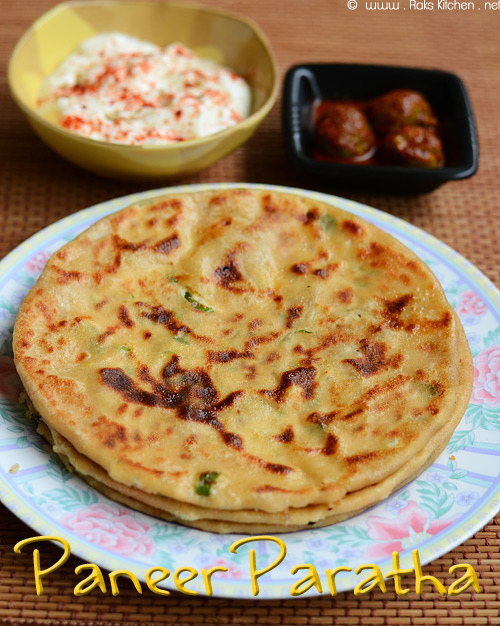 paneer paratha recipe easy paratha recipes raks kitchen paneer paratha recipe