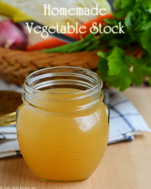 homemade vegetable stock