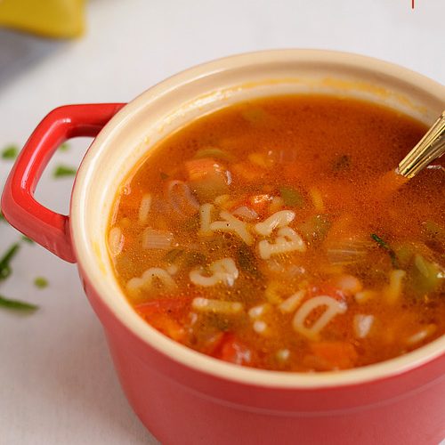 Minestrone soup recipe (Vegetarian) - Raks Kitchen