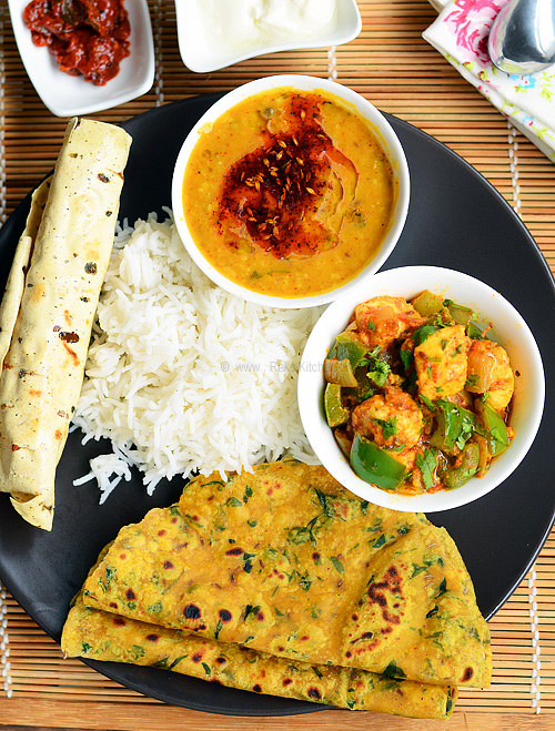 Indian lunch menu ideas - Raks Kitchen