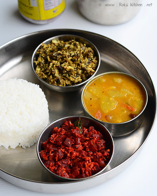 simple everyday south Indian meals