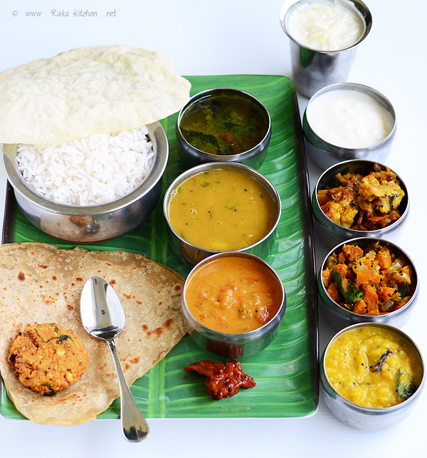 Indian lunch menu ideas - Raks Kitchen