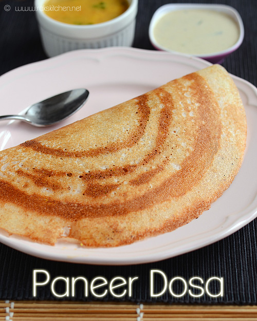 Paneer Masala Dosa Recipe in Tamil | Spicy Paneer Dosa Recipe in Tamil - Desi Cooking Recipes