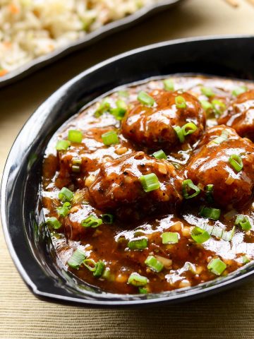 veg manchurian gravy recipe