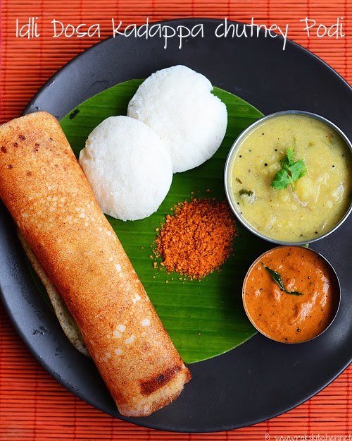 South Indian Breakfast items - menu 8 - Raks Kitchen