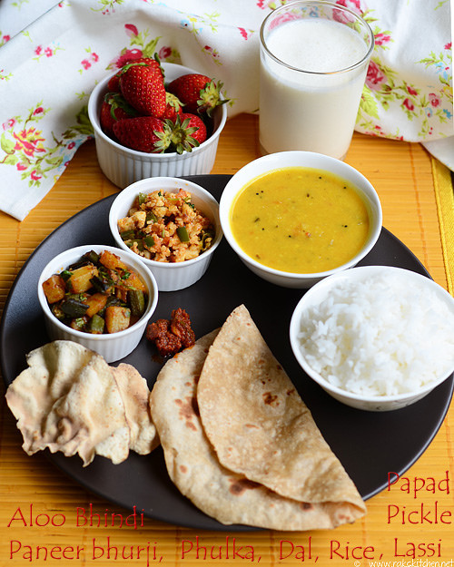 Special north Indian lunch ideas - Lunch menu 57 - Raks Kitchen