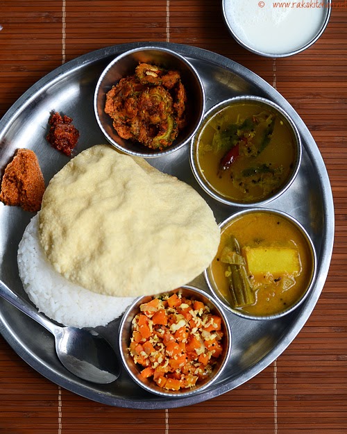 Indian lunch menu ideas - Raks Kitchen