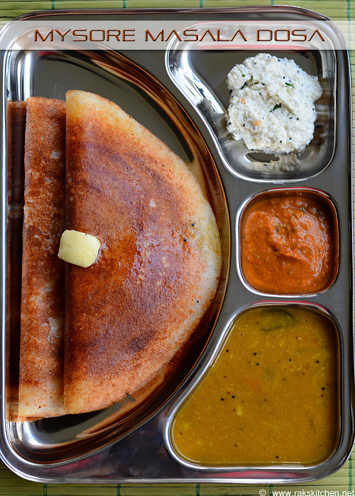 Mysore masala dosa recipe - Raks Kitchen