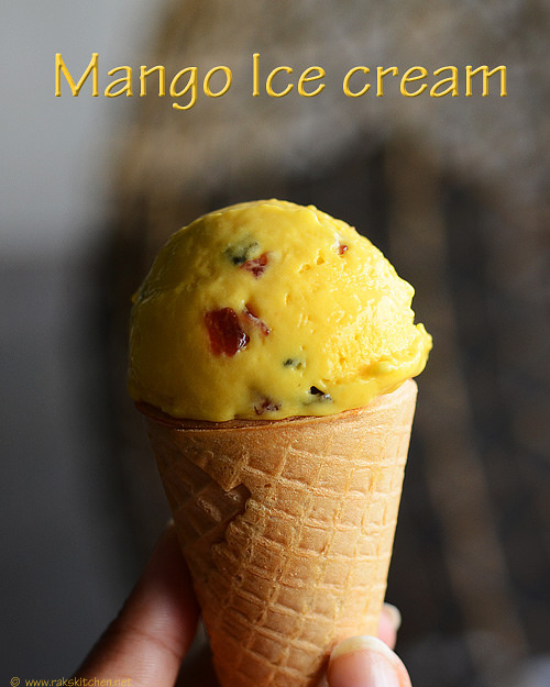 Homemade mango on sale ice cream