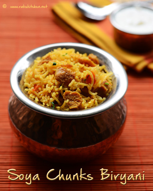 Soya Chunks Biryani Recipe Meal Maker