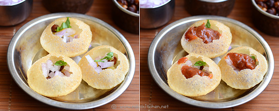 fill with onion, sweet chutney