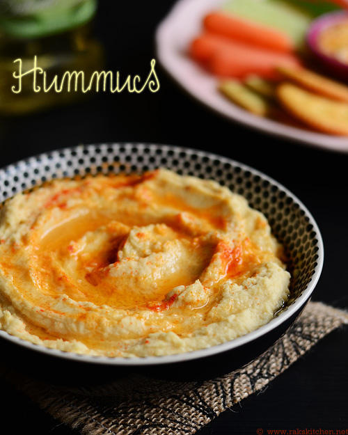 Hummus without tahini recipe | Chickpea dip - Raks Kitchen