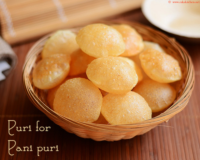 puri for chaats, gol gappe recipe, puchka 
