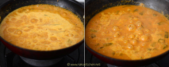 Vendakkai Puli kulambu recipe 7