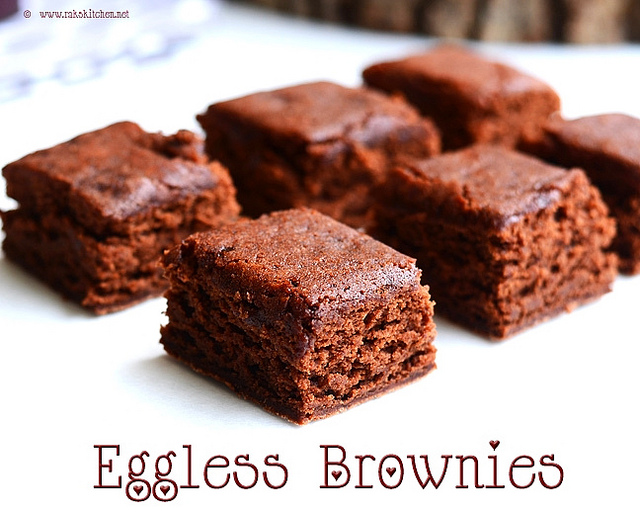 Eggless Chocolate Brownie with Cocoa Powder - Step by Step Photo Recipe