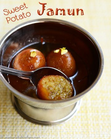 Sweet potato gulab jamun recipe - Raks Kitchen