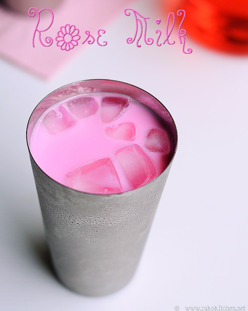 Rose Milk Recipe With Homemade Rose Syrup Raks Kitchen