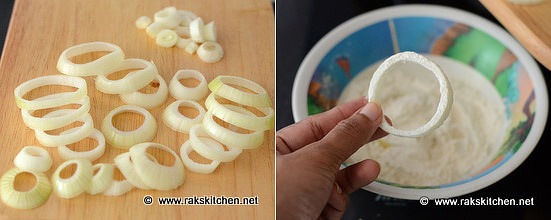 white onion rings