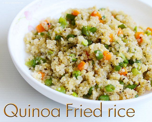 fried quinoa (Quinoa fried rice)
