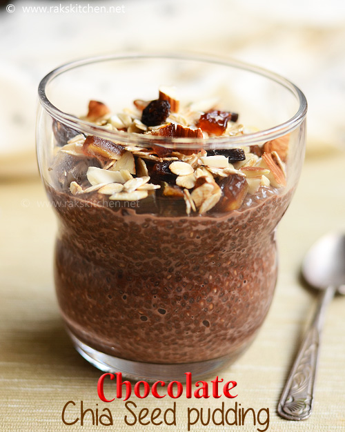 Chocolate Chia Seed Pudding Recipe Chocolate Chia Pudding Raks Kitchen