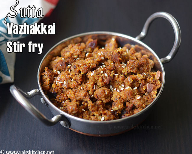 sutta vazhakkai fry