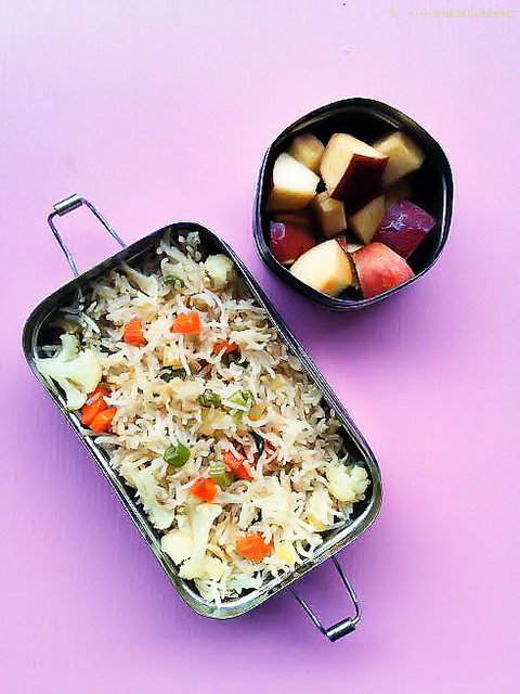 Simple indian kids lunch box