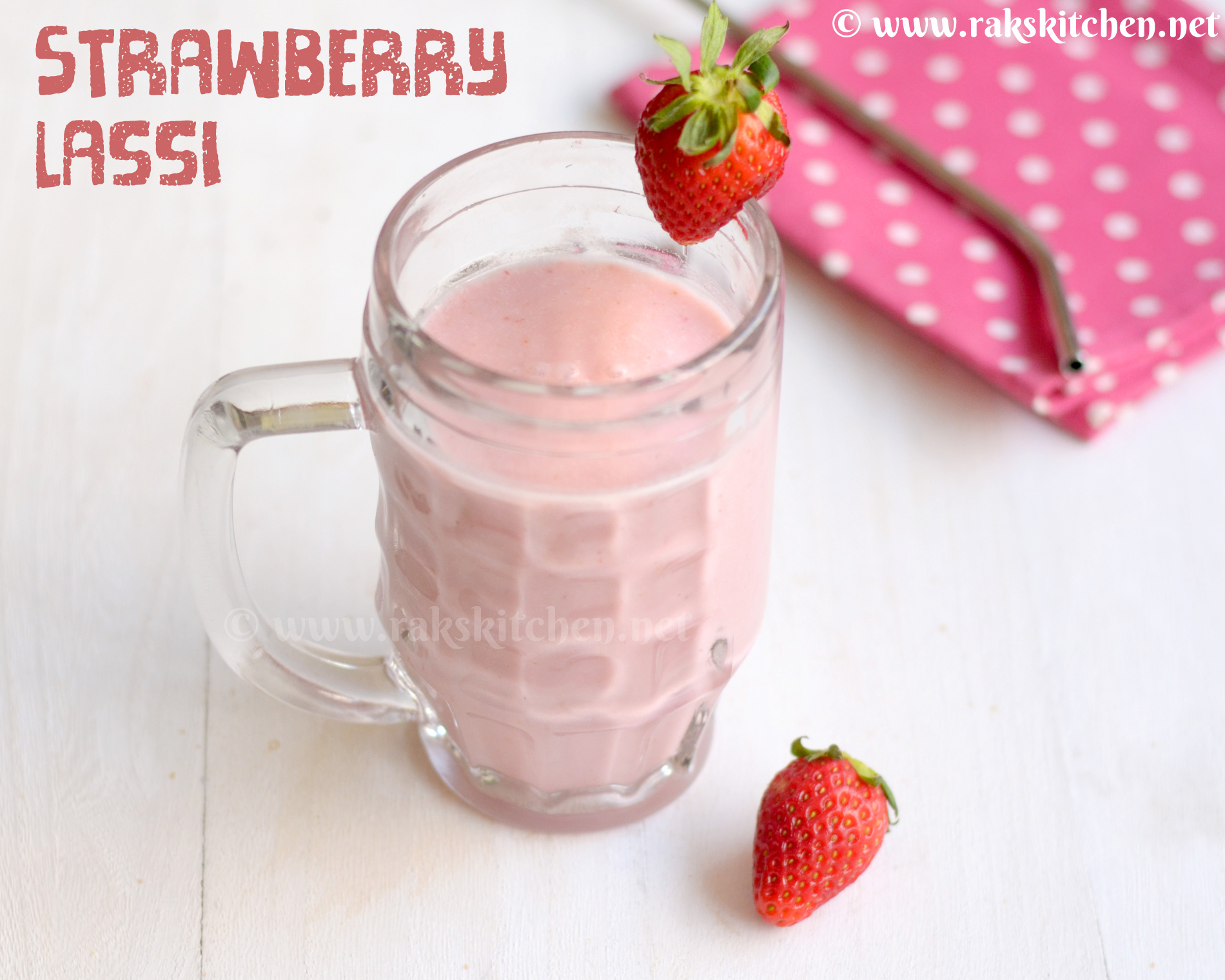Strawberry lassi recipe