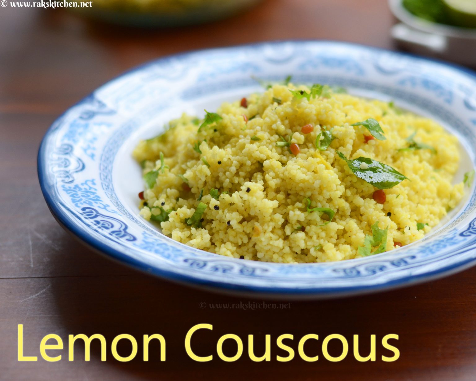 Lemon Couscous recipe, south Indian couscous recipes Raks Kitchen