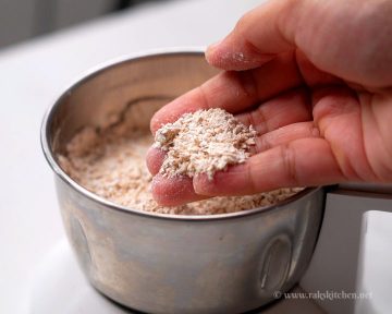 powdered oats- optional step