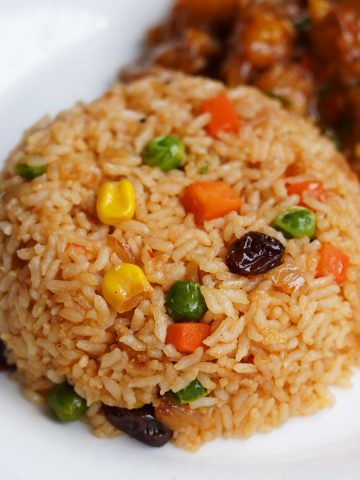 Kids friendly Fried rice recipe, American fried rice style