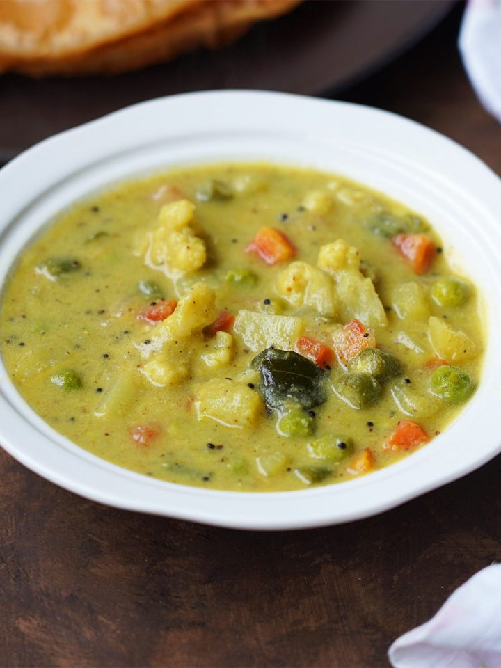 Mixed vegetable palak gravy recipe Raks Kitchen