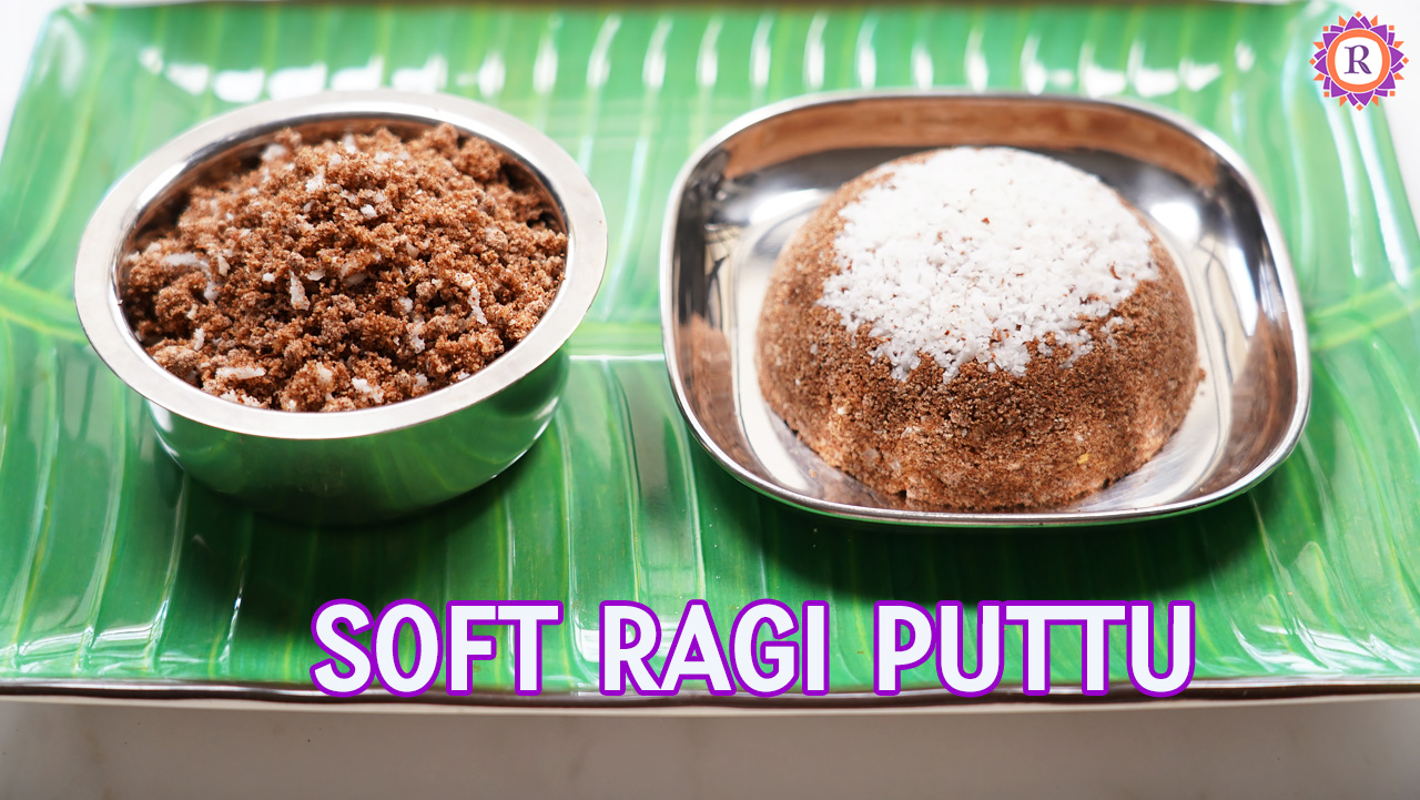 Ragi Puttu Recipe Healthy Breakfast ideas Raks Kitchen