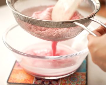 squeeze coconut milk for solkadhi